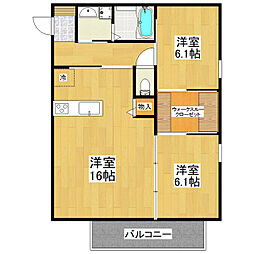 間取図画像 2LDK