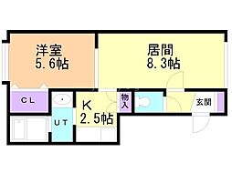 間取図画像 1LDK