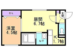 サクセス 1LDKの間取図画像