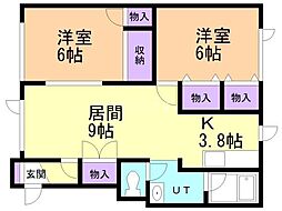 間取図画像 2LDK