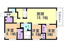間取図画像 3LDK