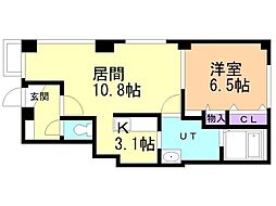 間取図画像 1LDK