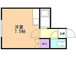10BOX本郷 ワンルームの間取図画像