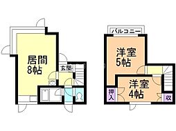 プライマリハウス 2LDKの間取図画像