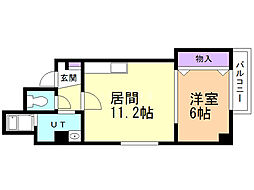 アビネス1・3 1LDKの間取図画像