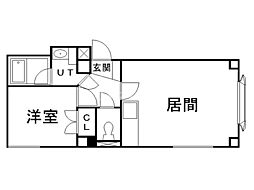 ファーストレジデンス 1LDKの間取図画像