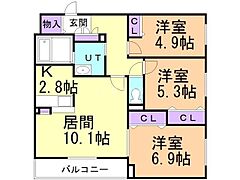 物件の間取り