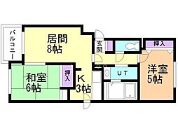 ウィスタリア北郷 4階