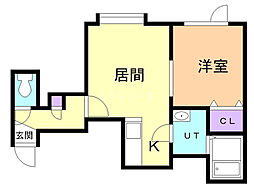 間取図画像 1LDK