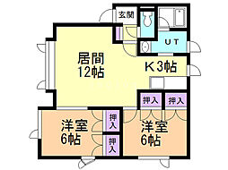 間取図画像 2LDK