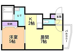 間取図画像 1LDK