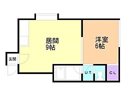 ドリーム24 1LDKの間取図画像