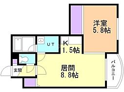 間取図画像 1LDK
