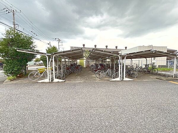 駐輪場です