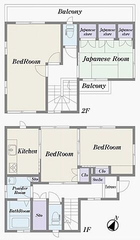 間取り 中野区東中野2丁目