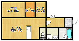 間取図画像 1SLDK