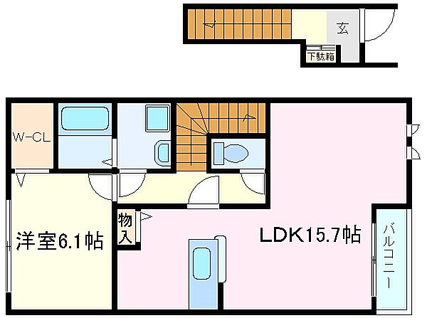 同じ建物の物件間取り写真 - ID:228047946154