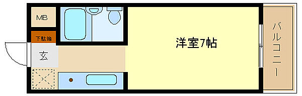 兵庫県神戸市垂水区清水が丘3丁目(賃貸マンション1R・2階・15.40㎡)の写真 その2