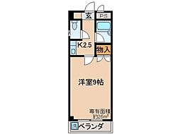 ヴェルメゾン大宅 1Kの間取図画像