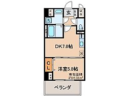 ときわぎ 1DKの間取図画像