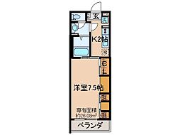 リブリ・ひだまり 1Kの間取図画像