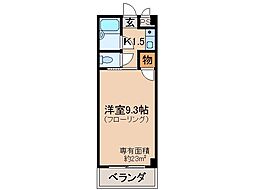 ラ・フロール小山 1Kの間取図画像