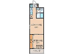 LYCORIS吉祥院 1LDKの間取図画像
