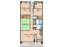 グランK's-ジオ 3LDKの間取図画像