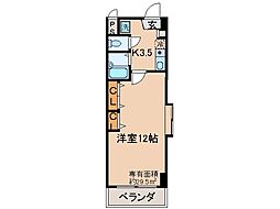 ONK.36 1Kの間取図画像