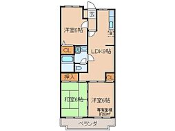 グリーンサム壱番館 3LDKの間取図画像