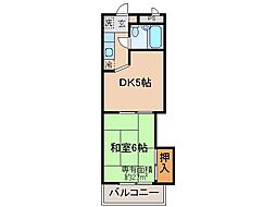 京阪本線 伏見桃山駅 徒歩12分の賃貸マンション 4階1DKの間取り