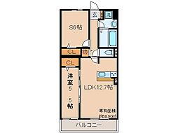 京阪宇治線 木幡駅 徒歩2分の賃貸マンション 3階1SLDKの間取り
