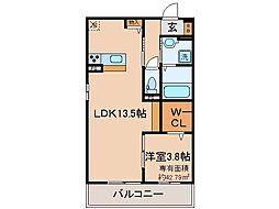 間取図画像 1LDK