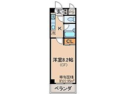 近鉄京都線 伏見駅 徒歩12分の賃貸マンション 4階1Kの間取り