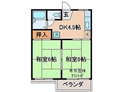 間取図画像 2DK