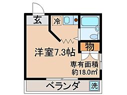 間取図画像 1K