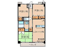 ワンネス21 3LDKの間取図画像
