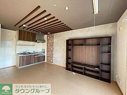 京王線 百草園駅 徒歩9分の賃貸アパート 2階2LDKのリビング/ダイニング