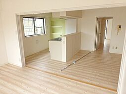 1437コーポ C1 4階2LDKのリビング/ダイニング