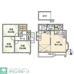 貫井北町5丁目戸建 1階3LDKの間取り
