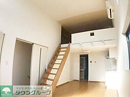 京王線 東府中駅 徒歩5分の賃貸アパート 2階1LDKのリビング/ダイニング