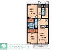 JR中央線 三鷹駅 徒歩15分の賃貸アパート 1階2LDKの間取り