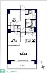 センチュリー八王子ルミエール 2LDKの間取図画像