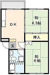 間取図画像 2DK