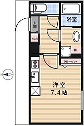 ＬＥＧＡＬＡＮＤ高円寺南 3階ワンルームの間取り