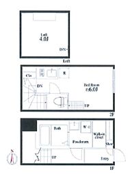 stage野方 1階ワンルームの間取り