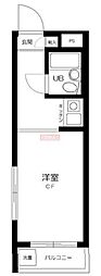 スカイコート荻窪II 4階ワンルームの間取り