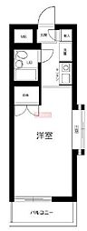 菱和パレス野方 3階1Kの間取り