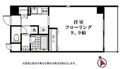 アークコミュ―阿佐谷 8階1Kの間取り