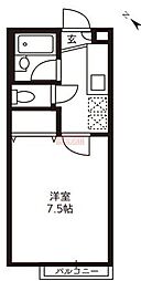 グランシャリオ 1Kの間取図画像
